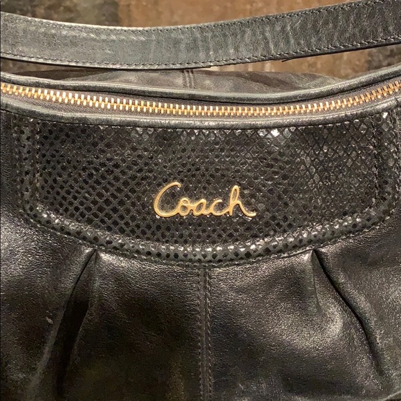 Black Coach bag/wallet set w/ addt shoulder strap - Picture 2 of 16